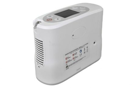 Pulse Mode Portable Oxygen Concentrator Side View